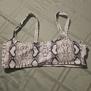 Shein woman swim animal print top